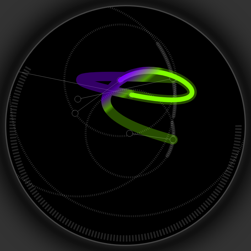 Neon Curves #5 static token preview
