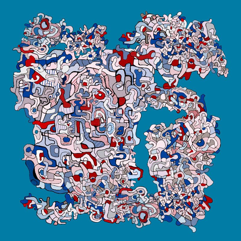 Swim in Dubuffet Thought #1 static token preview