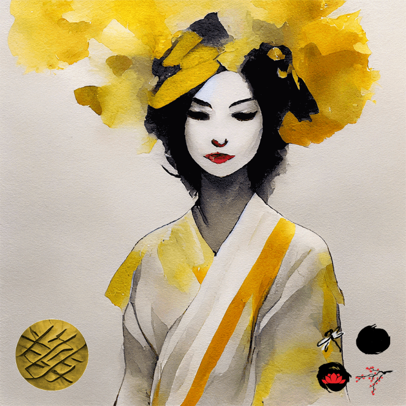 Yellow Geisha #2 static token preview