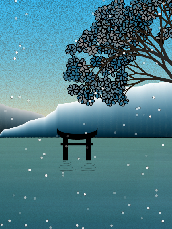 Winter morning in a village near Tokyo #4 static token preview