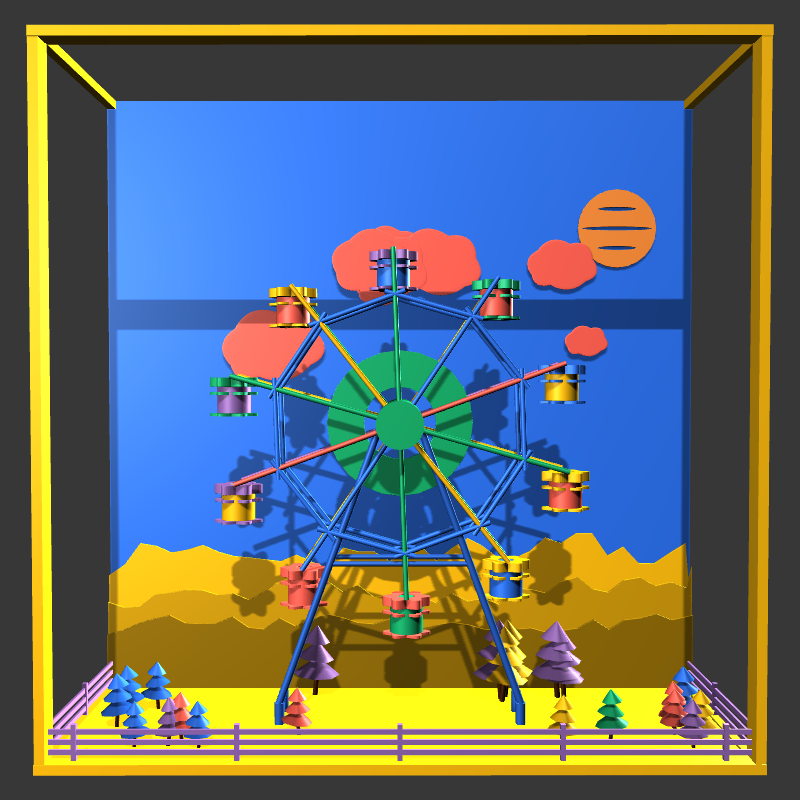 “Uncle Run” Fun Park: Ferris Wheel #17 static token preview