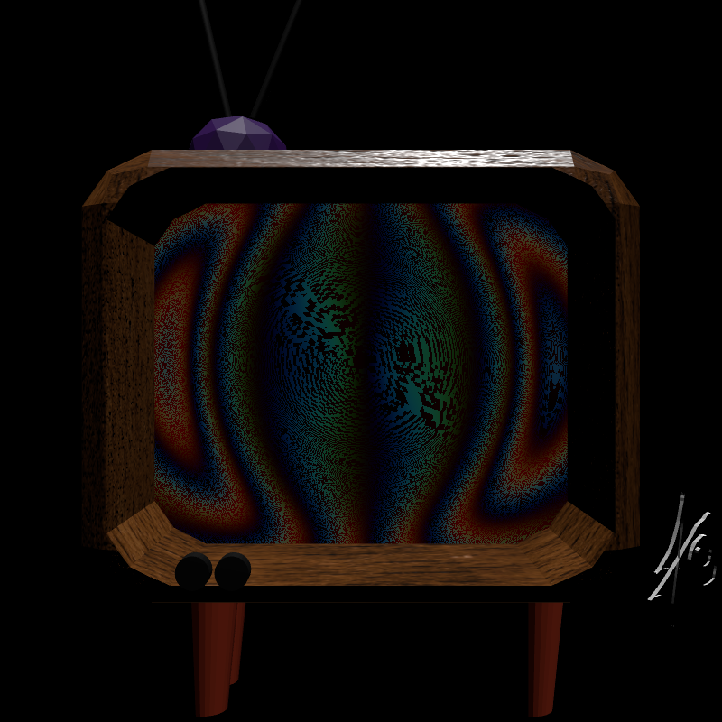 Glitchy TV #3 static token preview