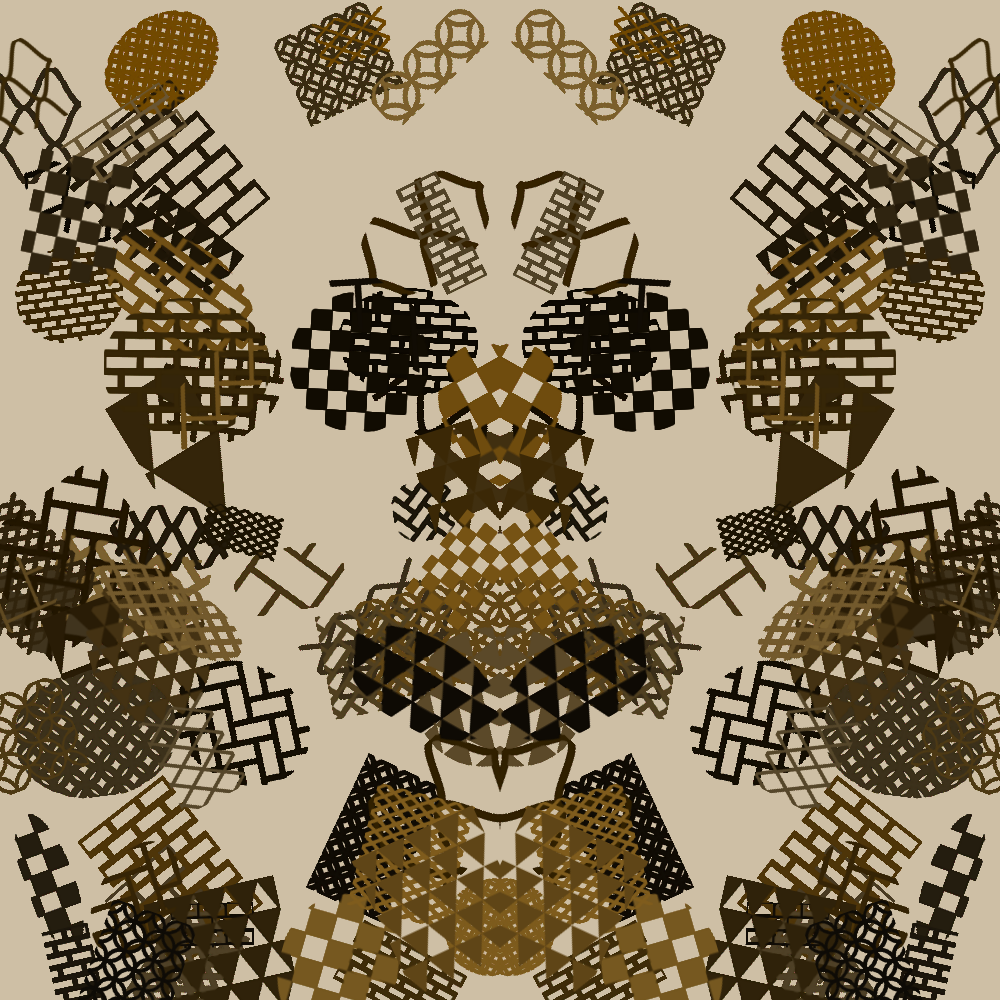 Symmetrical shapes of Japanese pattern #1 static token preview