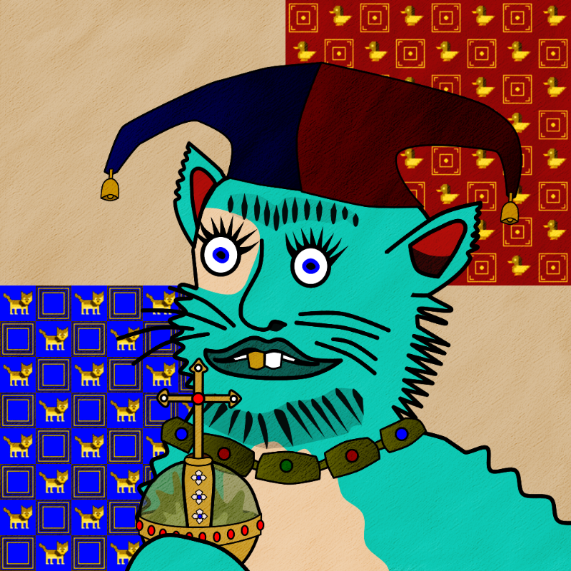 Famous Medieval Cat #4 static token preview