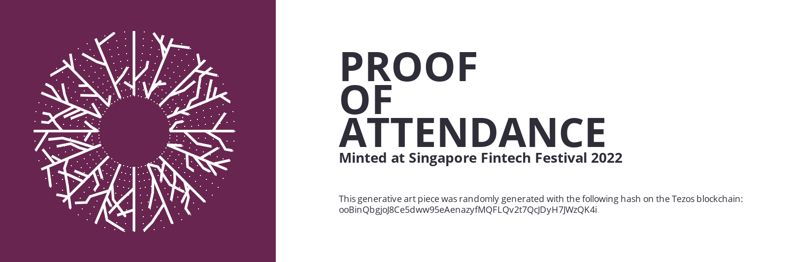 SFF2022 Proof of Attendance Token #1629 static token preview