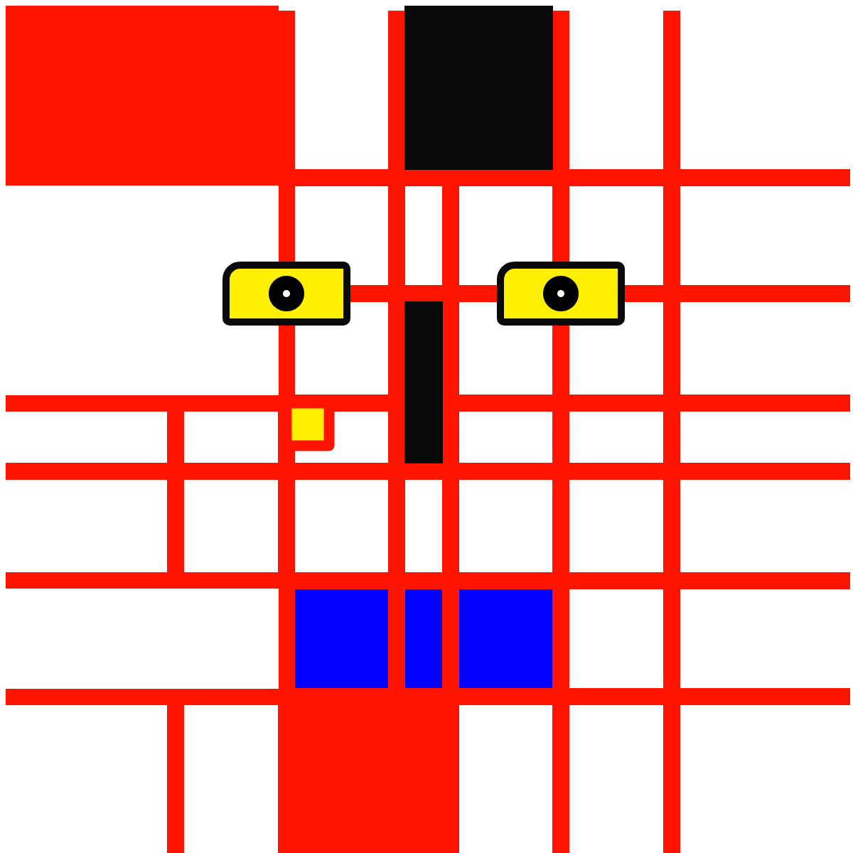 Mondrian Faces #1 static token preview