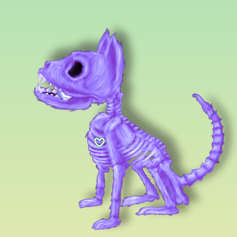 SkeleCats #6 static token preview