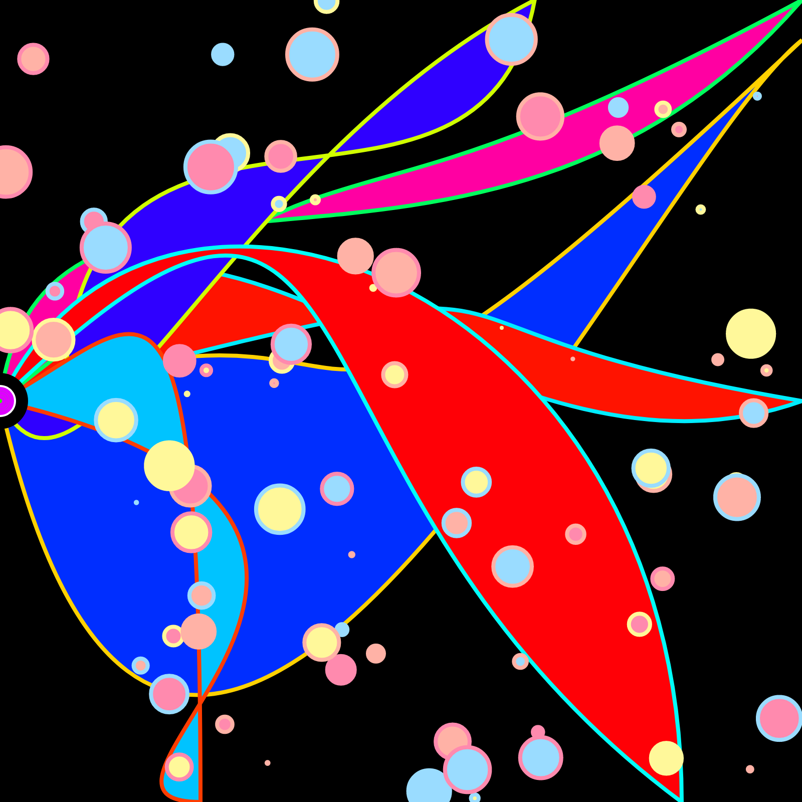 Bubbles in a Bezier Sea #10 static token preview