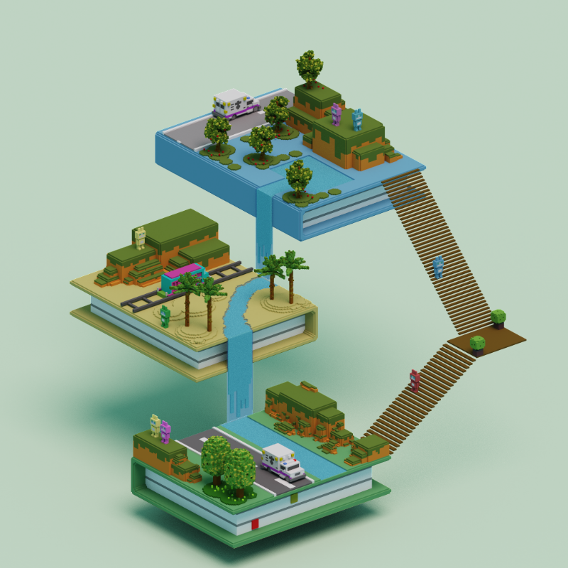 Books and islands #20 static token preview
