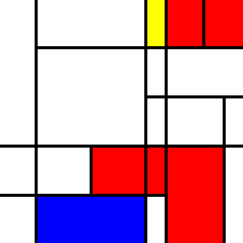 compositioninredblueandyellow.art, (NFT) #47 static token preview