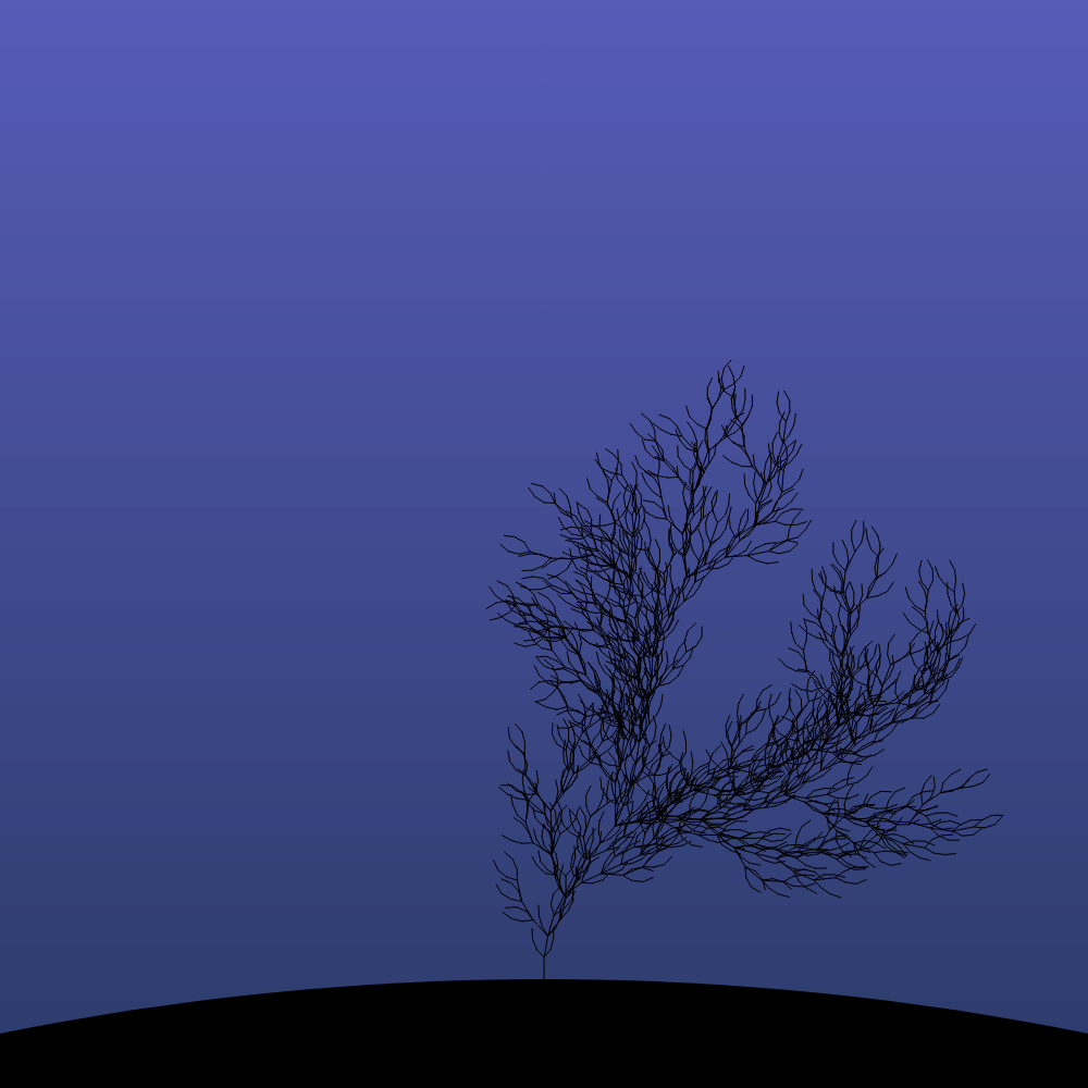 Fractal-Lsystem Tree #23 static token preview