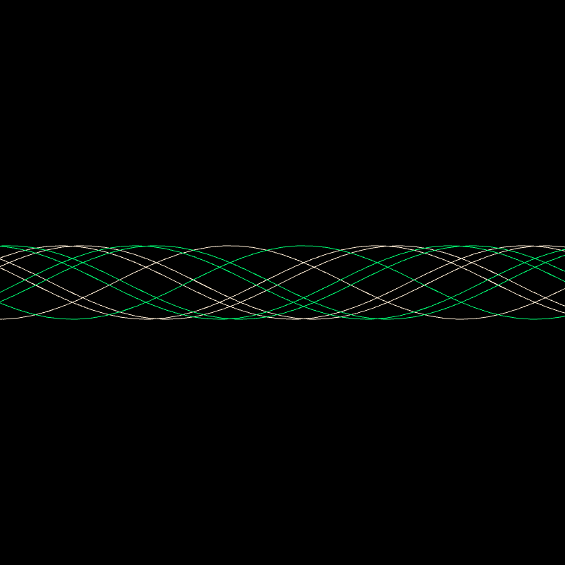 Genuary 15 ࿐ Sine Wave Finger Trap #8 static token preview