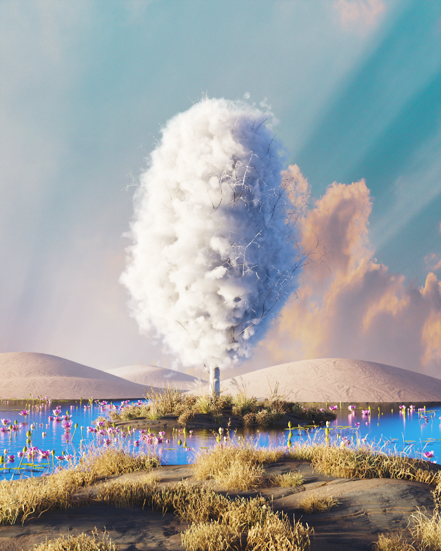 Cloudy desert #23 static token preview