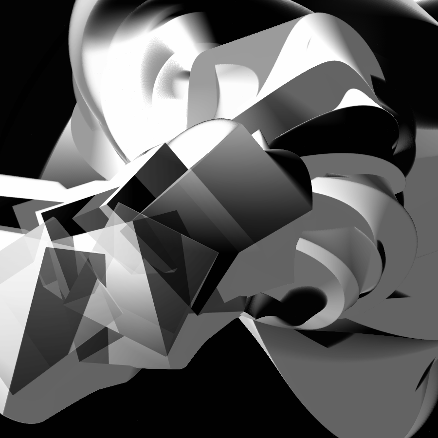 Transparent Evolving Sculpture #5 static token preview