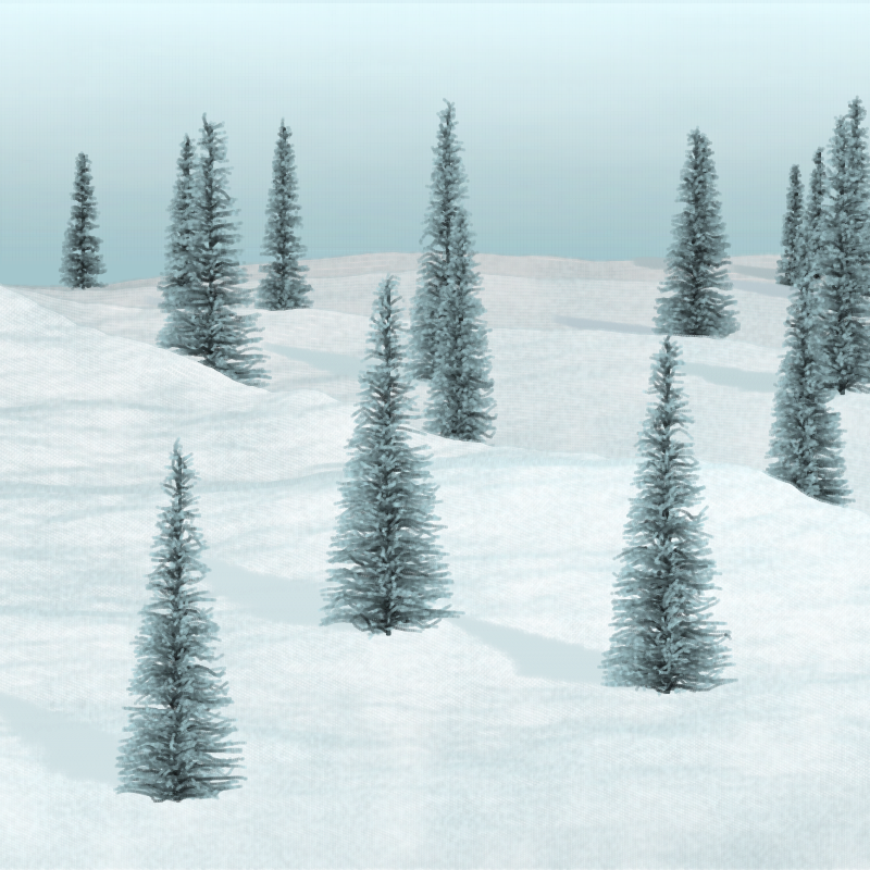 Snowy Hills #14 static token preview