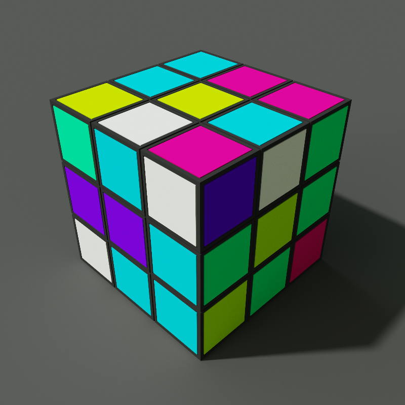 Rubik's cube in Voxel #2 static token preview