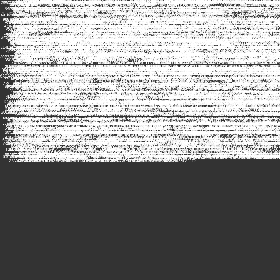 Painting by Random Hexadecimal Numbers #21 static token preview