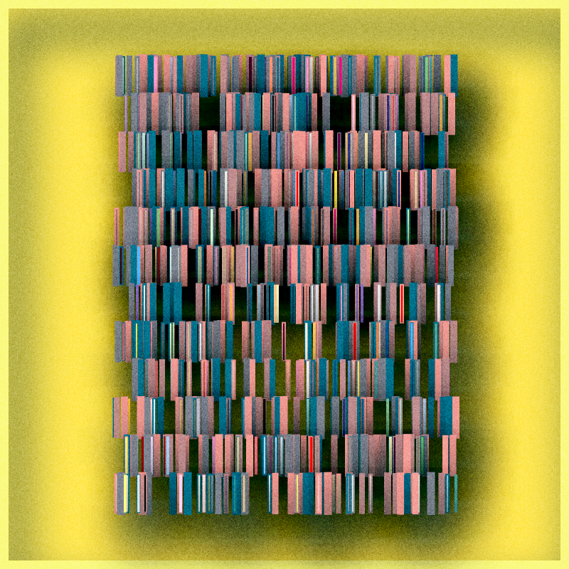 Floating Bookshelves #8 static token preview