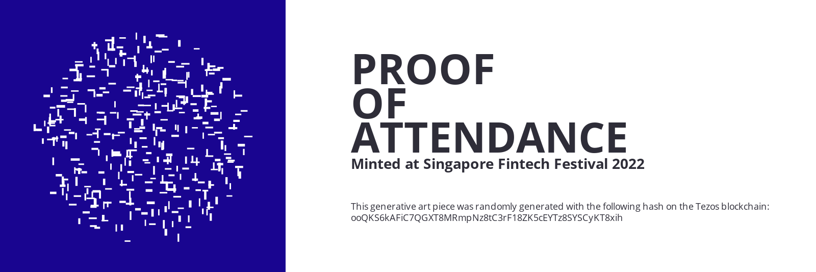SFF2022 Proof of Attendance Token #1627 static token preview