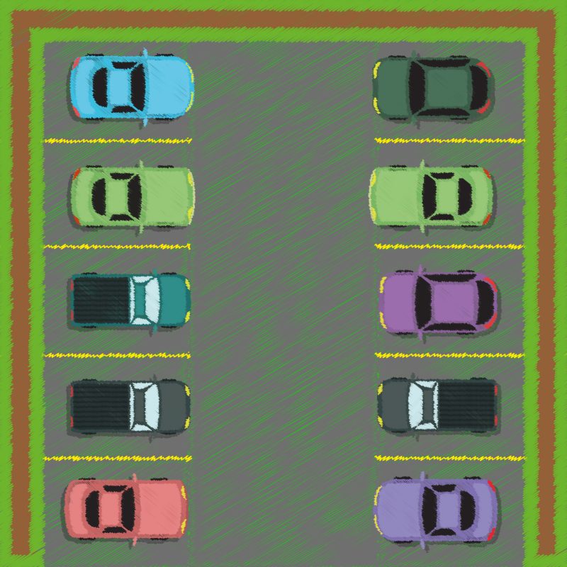 Peaceful Parking #3 static token preview