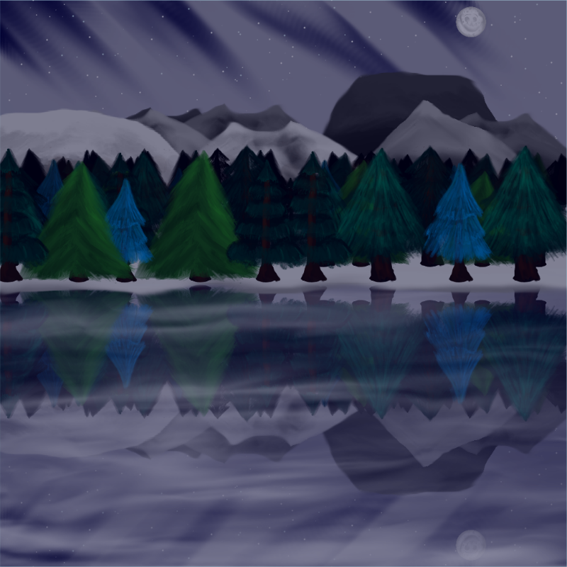 Moony Winter Lake #6 static token preview