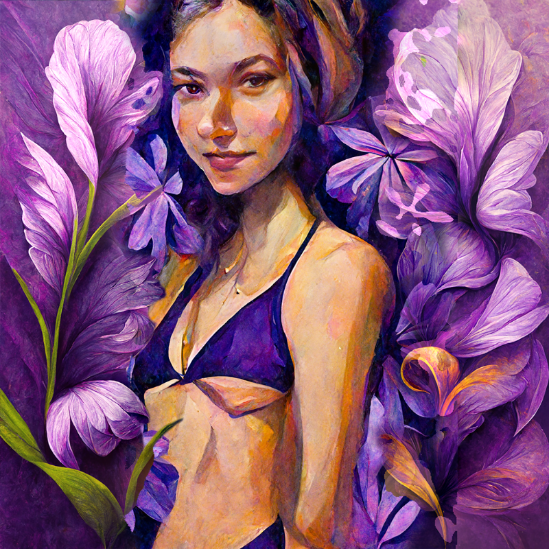 Girl and Flower #3 #11 static token preview