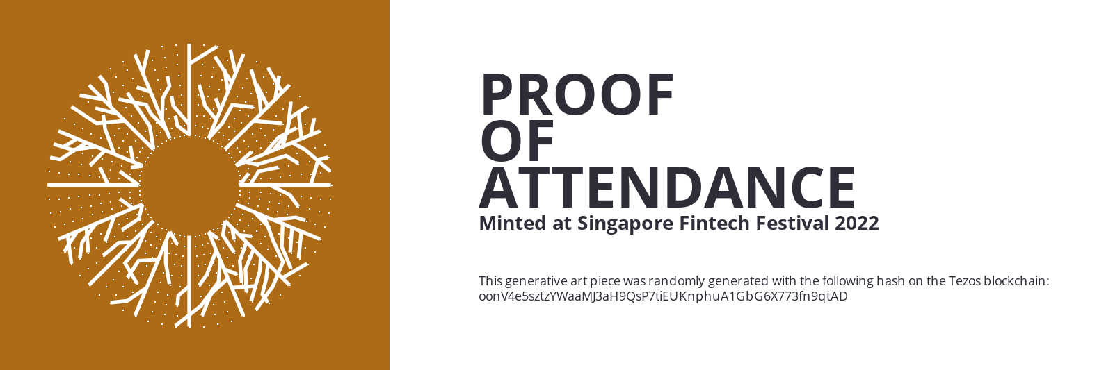 SFF2022 Proof of Attendance Token #19 static token preview