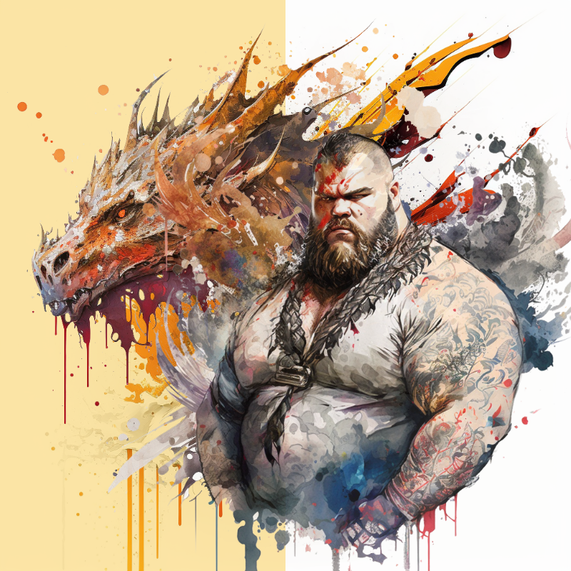 Dragon Bloke #14 static token preview