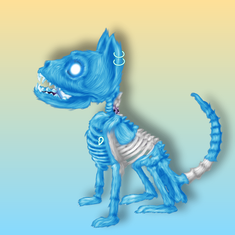 SkeleCats #16 static token preview