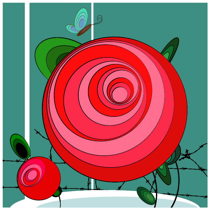 Butterfly & Roses #7 static token preview