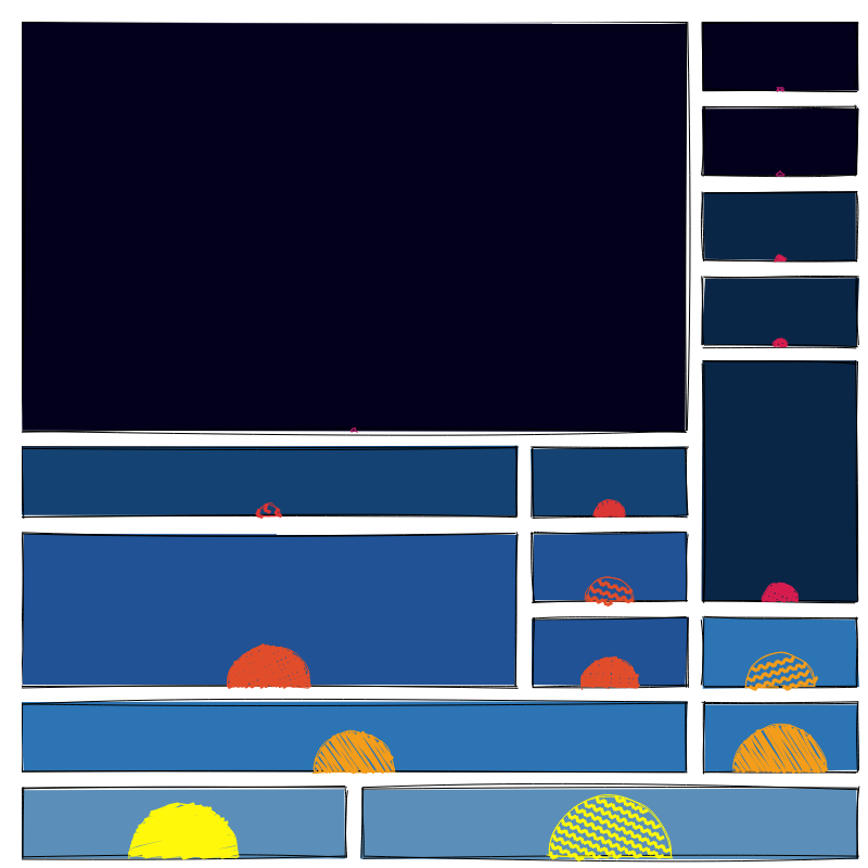 Strips layouts - rising sun #1 static token preview