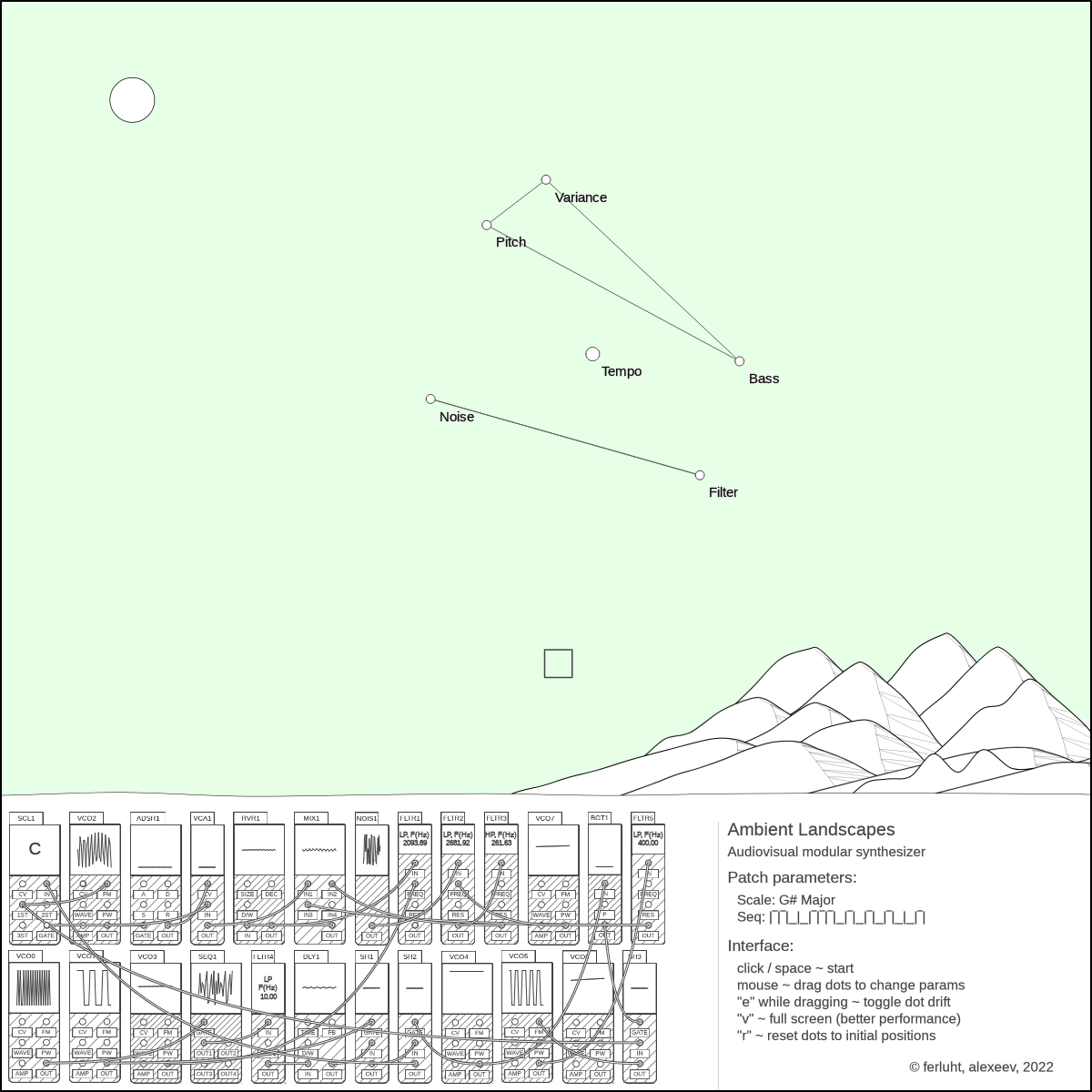 Ambient Landscapes synthesizer #11 static token preview