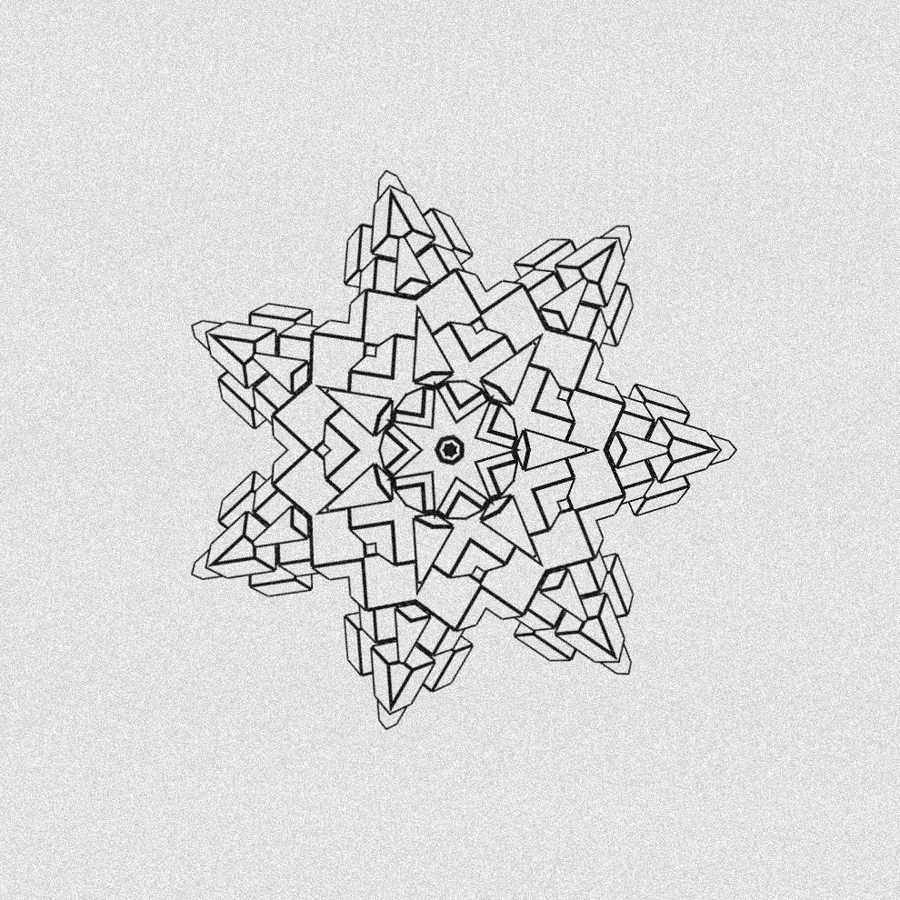 Monochrome Kaleido #13 static token preview