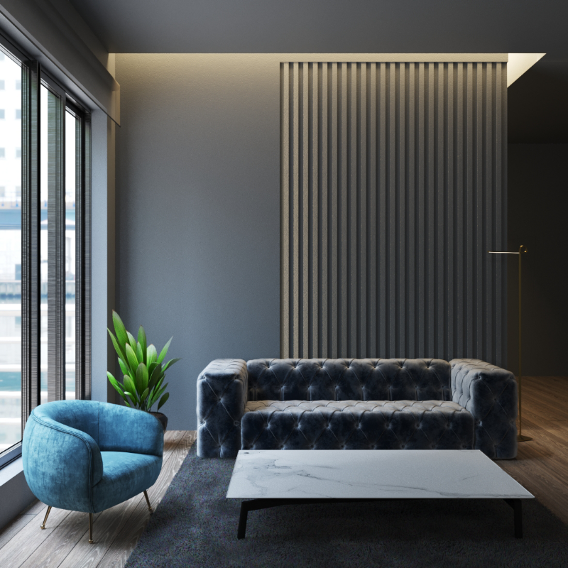 Modern living room GEN #6 static token preview