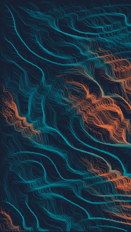 Algoscapes | Rock-face #14 static token preview
