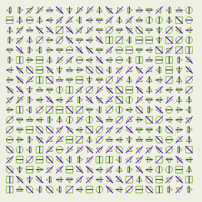 Geometric abstraction #20 static token preview