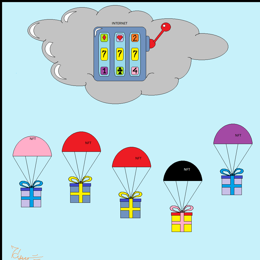 Rain of NFT airdrops #18 static token preview