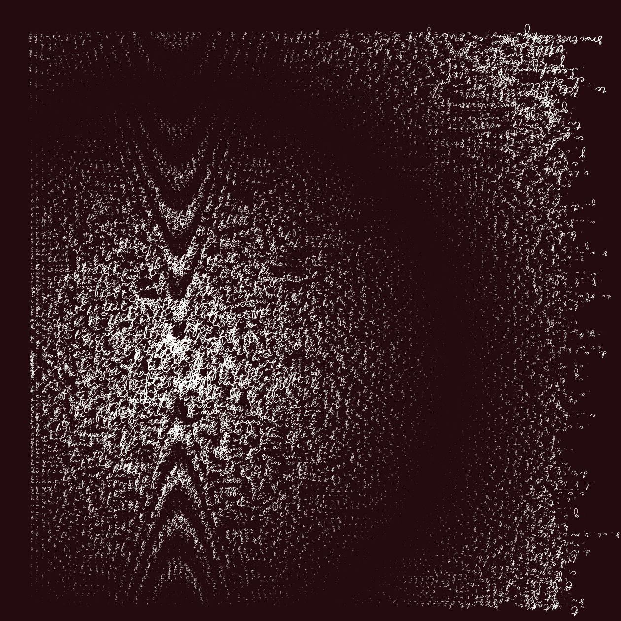 Asemic Writing 1o1 #20 static token preview