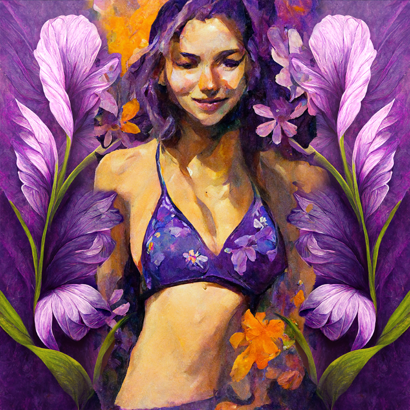 Girl and Flower #3 #3 static token preview