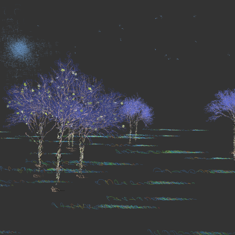 Black winter forest #24 static token preview