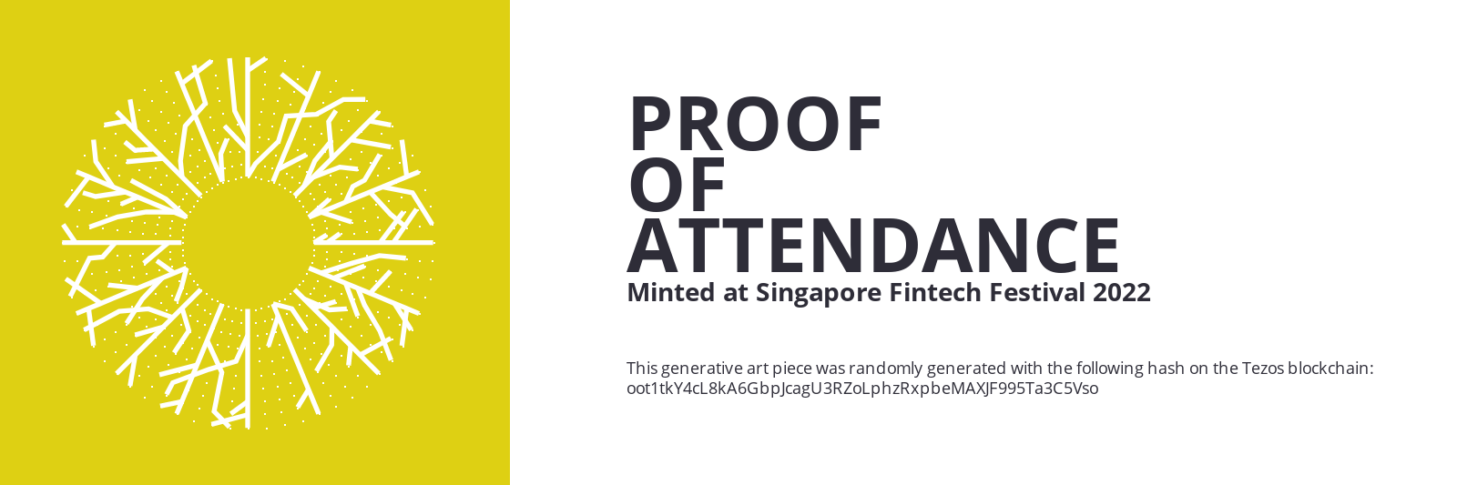 SFF2022 Proof of Attendance Token #96 static token preview