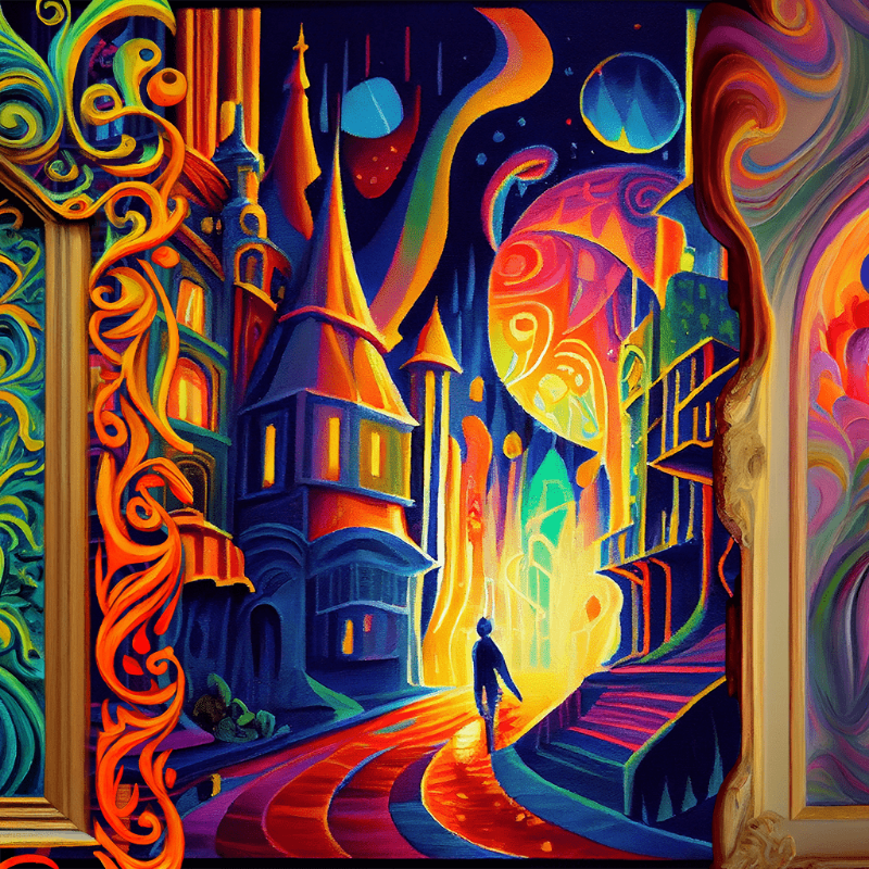 AI Psychedelic City #1 static token preview