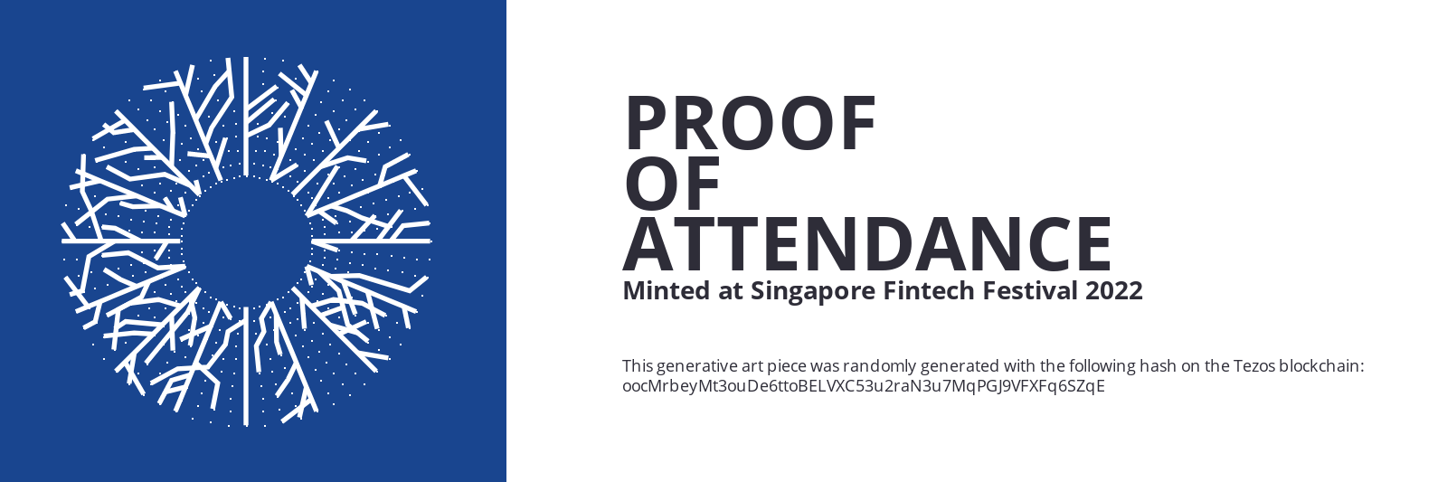 SFF2022 Proof of Attendance Token #2190 static token preview