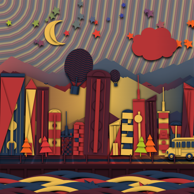 Paper Art 2.5D #24 static token preview