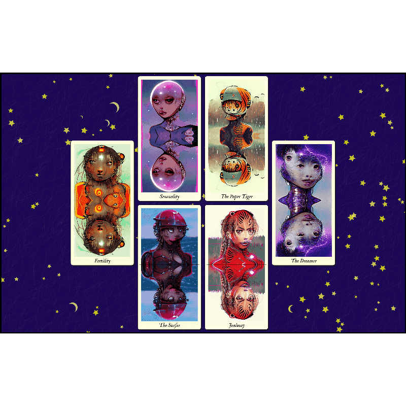Reflexions - the fxhash tarot #5 static token preview