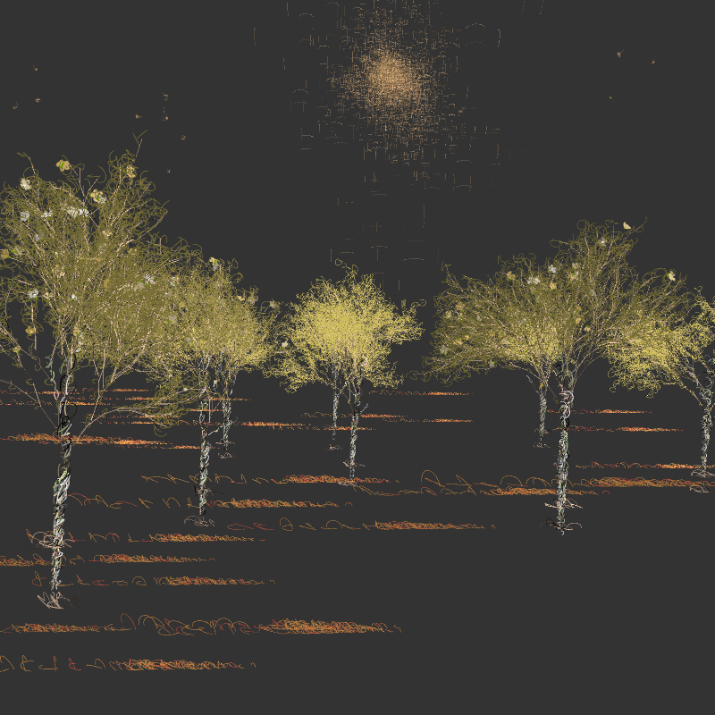 Black winter forest #7 static token preview