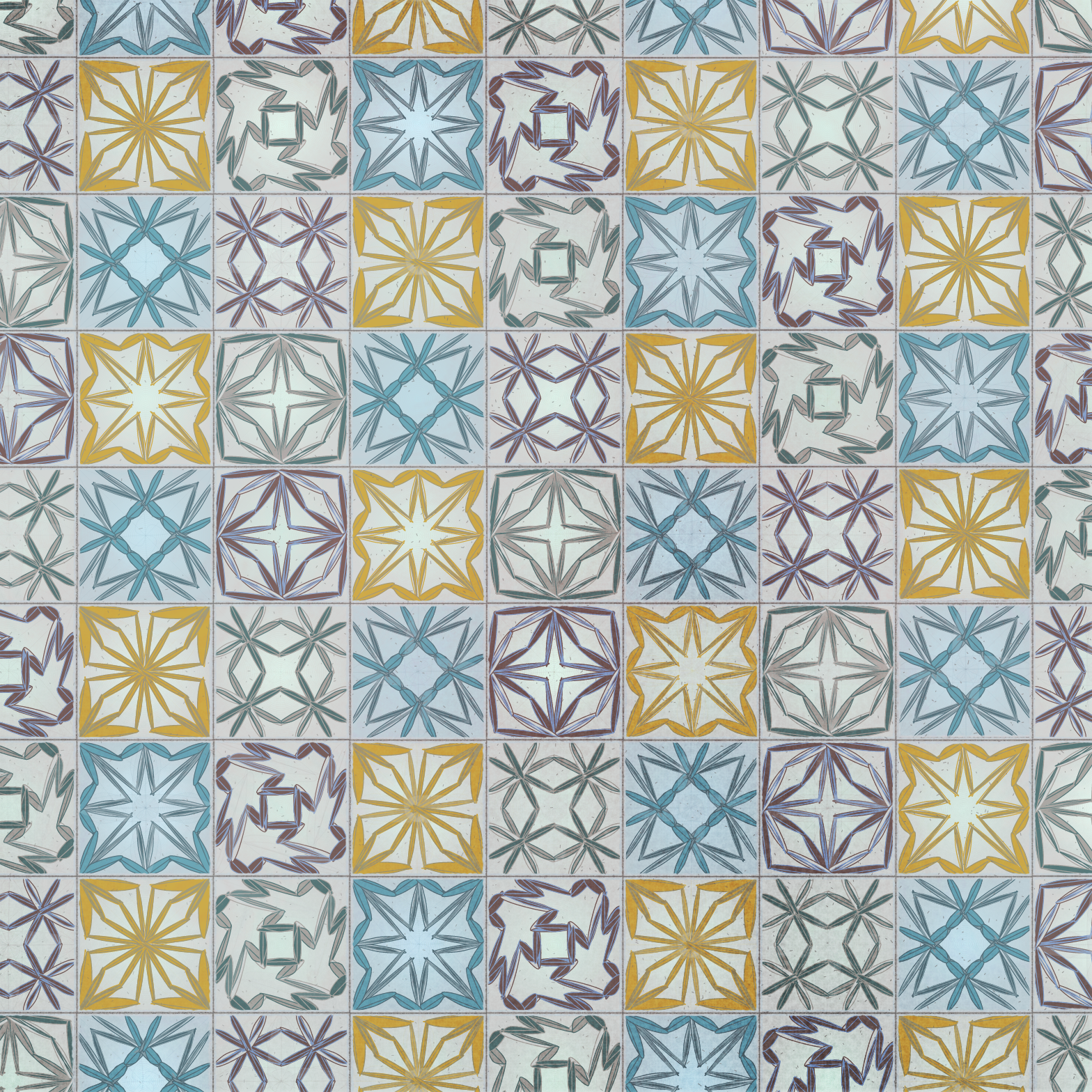 Glimpse Of Geometrical Azulejos #1 static token preview