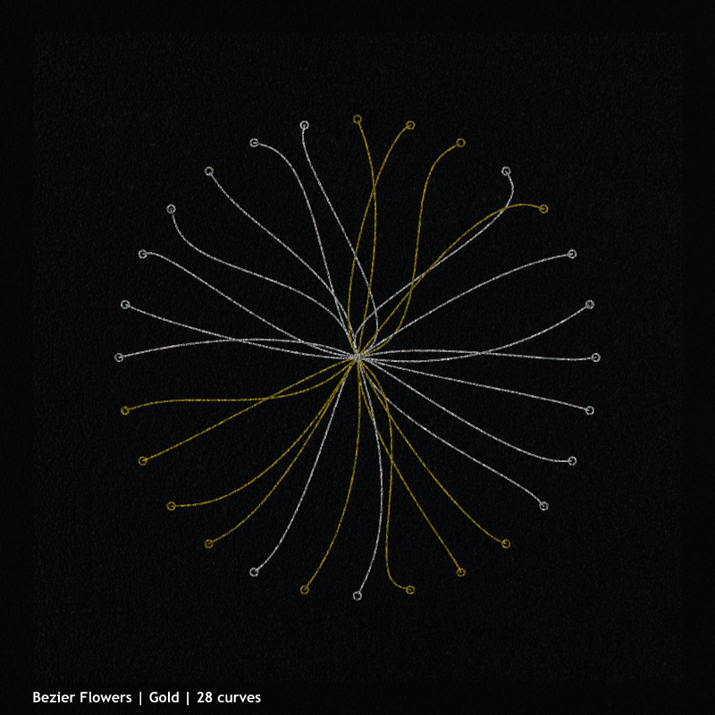 Bezier Flowers #2 static token preview