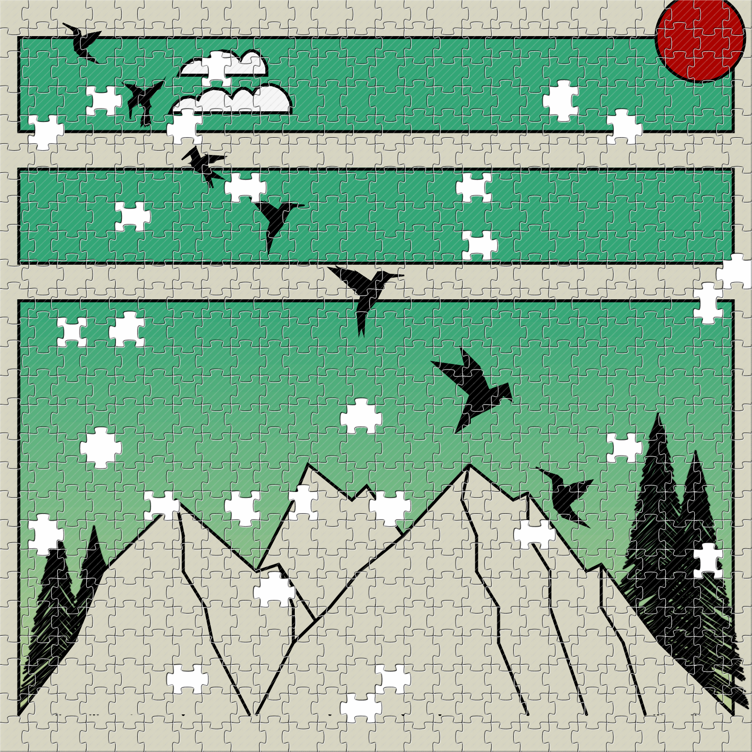 Puzzles & Birds #15 static token preview