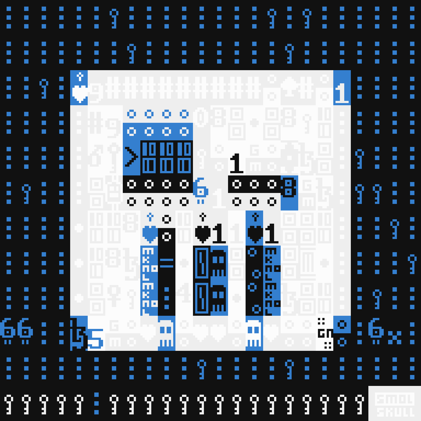 ASCII-SMOLSKULL #37 static token preview